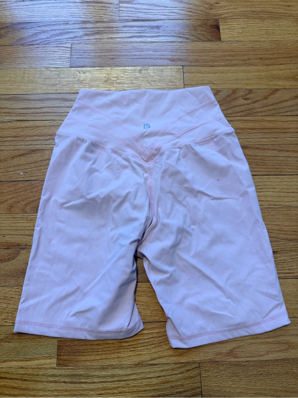 BuffBunny Light Pink Athletic Bike Shorts